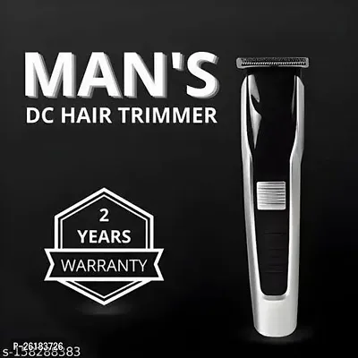 AT-538 Rechargeable Hair Beard Trimmer for Men Trendy Styler HTC Trimmer Stainless Steel Sharp Blade Beard Shaver (Black)A2-thumb3