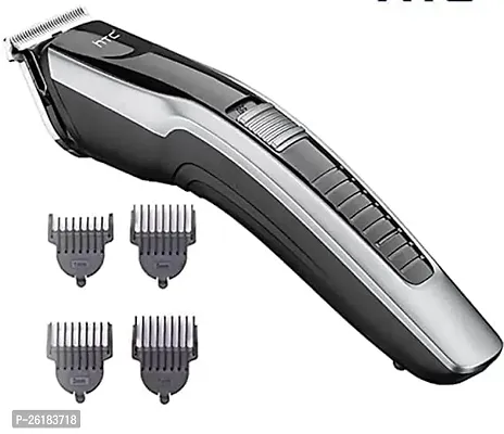 AT-538 Rechargeable Hair Beard Trimmer for Men Trendy Styler HTC Trimmer Stainless Steel Sharp Blade Beard Shaver (Black)11-thumb0