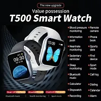 T-500 Smart Watch | Sleep Monitor | Distance Tracker | Calendaring | Sedentary Reminder | Text Messaging | Pedometer | Calorie Tracker | Heart Rate Monitor Smartwatch - (Black)1-thumb1