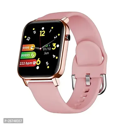 New SMART WATCH/ 2024 T 500 pink  latest version Full Touch Screen Bluetooth Smartwatch with Body Temperature, Heart Rate  Oxygen Monitor Compatible with All 3G/4G/5G Android  iOS-thumb0