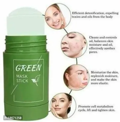 Green mask for face purifying and cleaning blackheads 20 g-thumb0