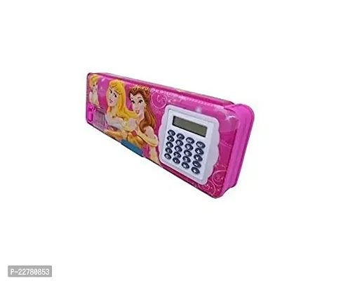 PINK pencil box with calculator