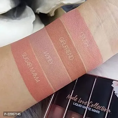 mini nude edition liquid  lipstick pack of 4 lipsticks