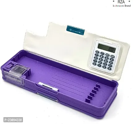 Pencil box with calculator Multicolor