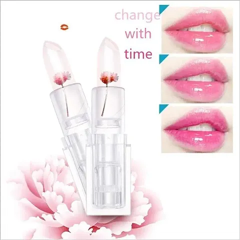 Jelly flower lipstick magic color changing lipstick Combo of 2 lipstick