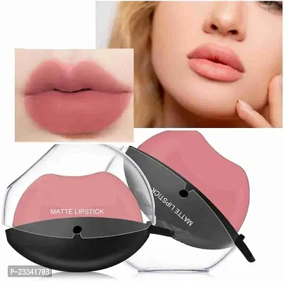 Lip shape nude color lipstick
