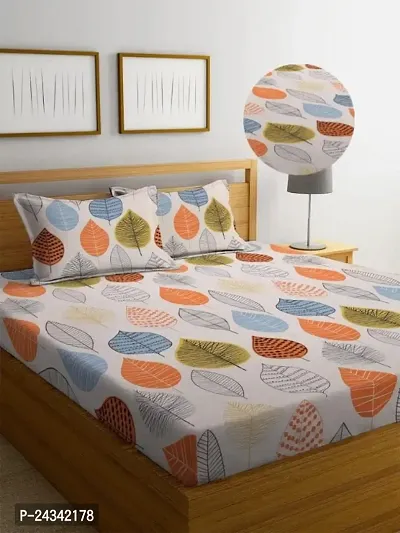 Trending Elastic bedsheet Double with 2 pillow covers