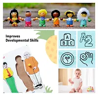 Wooden(Human Cycle) Men Growth with knobs for Kids - Age 2-5 years (Pack of 1Pc)-thumb1