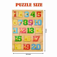 Wooden 1-20 Number Puzzle Board for Kids - Age 2-5 years (Pack of 1Pc)-thumb3