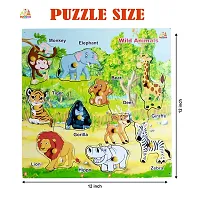 Wooden Premium Animal Puzzle Board with Picture for Kids - Age 2-5 years (Pack of 1Pc)-thumb4