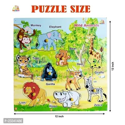 Wooden Premium Birds Puzzle Board for Kids - Age 2-5 years (Pack of 1Pc)-thumb5