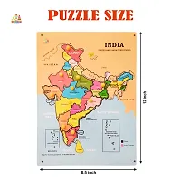 Wooden India Map Puzzle Capital with State for Kids - Age 2-5 Y (Pack of 1Pc) (1 Pieces)-thumb4