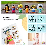 Wooden Girls Parts of Body Puzzle Board for Kids - Age 3+ years (Pack of 1Pc)-thumb1