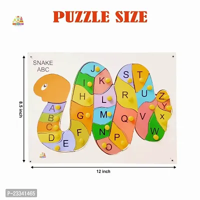 Wooden Hindi Vowel with Picture Puzzle for Kids - Age 2-5 Y (Pack of 1Pc)-thumb2