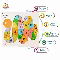 Wooden Hindi Vowel with Picture Puzzle for Kids - Age 2-5 Y (Pack of 1Pc)-thumb2