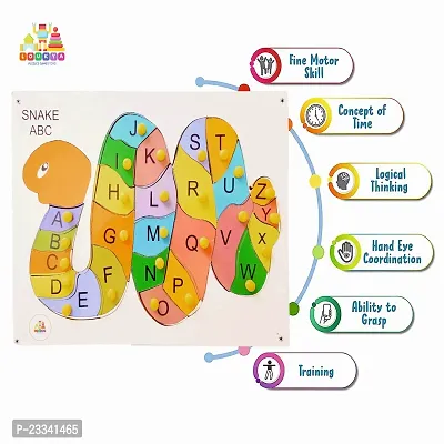 Wooden Hindi Vowel with Picture Puzzle for Kids - Age 2-5 Y (Pack of 1Pc)-thumb3