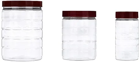 Leadder Kitchenware Container Set for Kitchen Plastic Transparent Airtight Storage Grocery Containers for Tea, Coffee, Sugar, Spice, Pickle and More (6)-thumb4