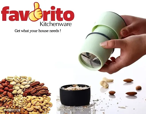 Faverito ABS 3 in 1 Plastic Dry Fruit and Paper Mill Grinder Slicer, Chocolate Cutter and Butter Slicer with 3 in 1 Blade (Multicolor Pack of 1)-thumb3