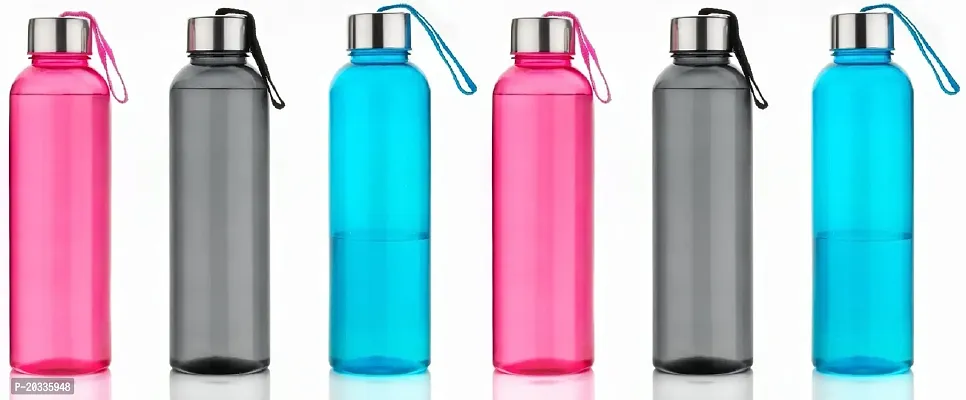 Faverito Plastic Water Bottle Set for Fridge, Office, Sports, School, Gym, Yoga 1000ml Water Bottle Unbreakable  Leak-Proof (6)-thumb0