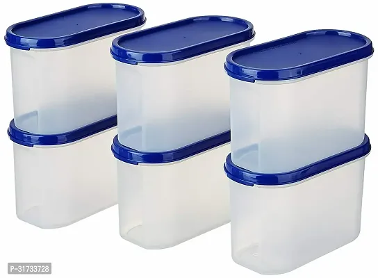 Faverito Oval Type Modular Plastic Storage Containers Set of 6( 1000 ml )-thumb2