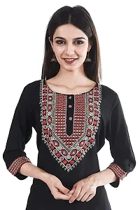 Black Embroidered Kurta-thumb2