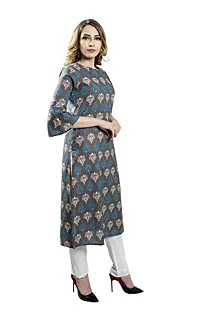 Multicoloured Printed Cotton Kurta-thumb3