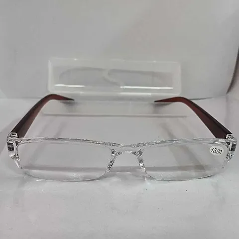 SNOptical Half Rim +3.00 Rectangle Reading Glasses 130 mm