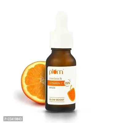 Plum 15% Vitamin C Face Serum with Mandarin for Glowing Skin with Pure Ethyl Ascorbic Acid 30ml-thumb0