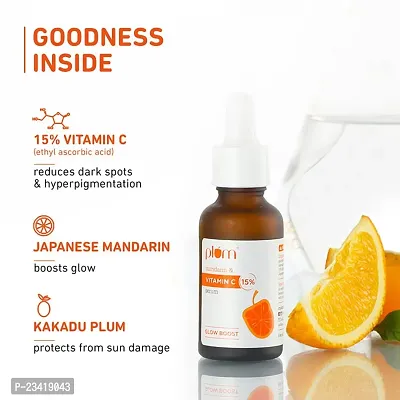 Plum 15% Vitamin C Face Serum with Mandarin for Glowing Skin with Pure Ethyl Ascorbic Acid 30ml-thumb4