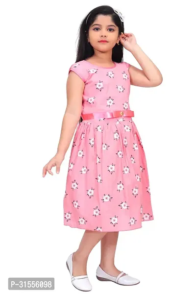 Stylish Cotton Printed Frock for Kid Girl-thumb0