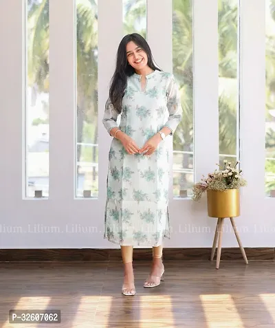 Fancy Chanderi Printed Kurtas For Women