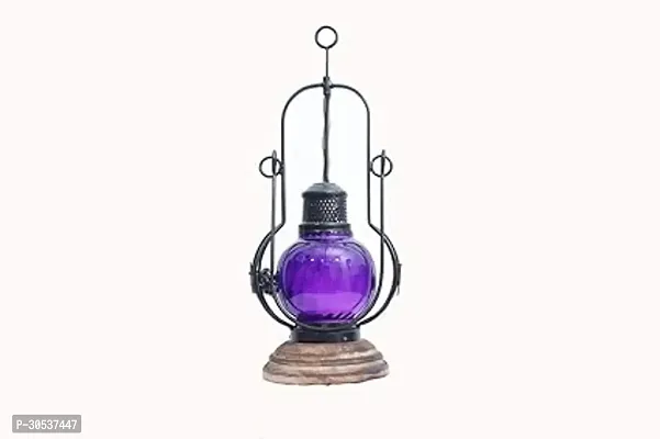 Antique Lantern Glass Lamp Hanging Traditional Home Decoration Outdoor Camping Light Oil Burning Hanging Lantern-thumb0