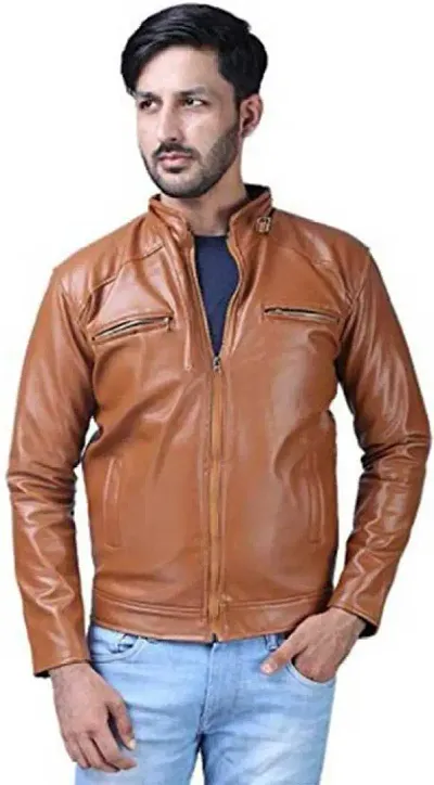 Stylish Synthetic Leather Jackets For Men