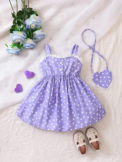 Stylish Rayon Frock For Girl