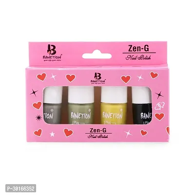 Banetion Non UV Gel Finish Nail Polish 9ml Pack of 4