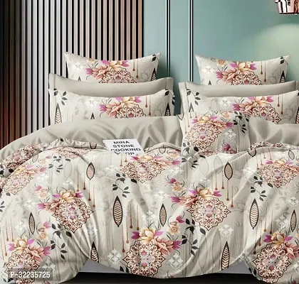 Stylish Cotton Printed Bedsheet with Pillow Cover