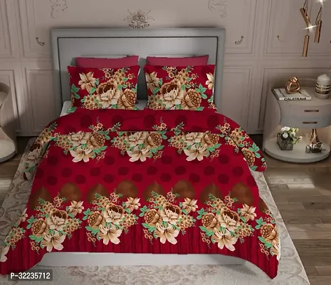 Stylish Cotton Printed Bedsheet with Pillow Cover