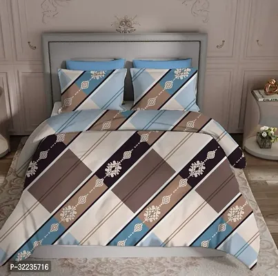 Stylish Cotton Printed Bedsheet with Pillow Cover