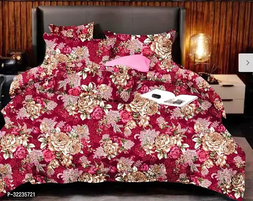 Stylish Cotton Printed Bedsheet with Pillow Cover