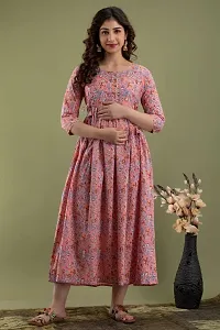 Maternity Dresses for Women - Feeding Kurtis for Women Stylish Latest Pregnancy Dresses for Women Peach-thumb1