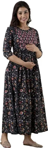 Classic Cotton Printed Maternity Kurtis for Women-thumb3