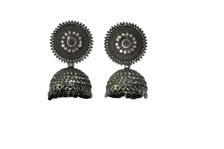 SAYONA ART Pearl diamond earrings Copper Stud Earring Traditional Jhumka For Women