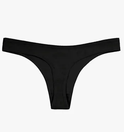 LEADING LADY Women?s Soft Cotton Low Rise Thong Panty Size