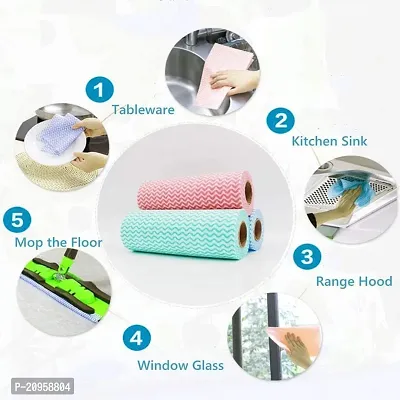 Truststrong  kitchen roll / Towel roll / Napkins / Washable and Reuseable 80 Pulls each roll-thumb2