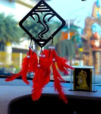 MAC Enterprise Car Dream Catcher for Small Hanging Ganesh with Feather-thumb2