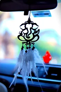 MAC Enterprise Car Dream Catcher for Small Hanging Ganesh with Feather-thumb2