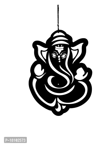 MAC Enterprise Car Dream Catcher for Small Hanging Ganesh with Feather-thumb3