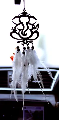 MAC Enterprise Car Dream Catcher for Small Hanging Ganesh with Feather-thumb3