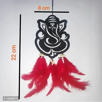 MAC Enterprise Car Dream Catcher for Small Hanging Ganesh with Feather-thumb5