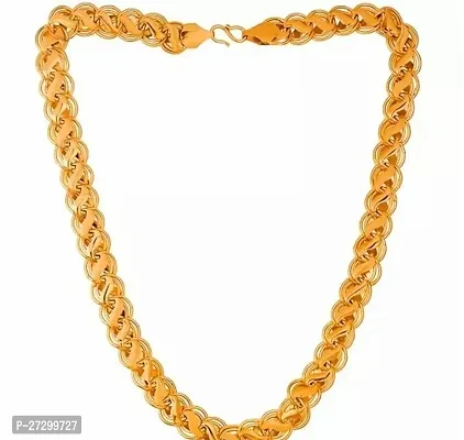 Alluring Golden Alloy Chain For Men-thumb0